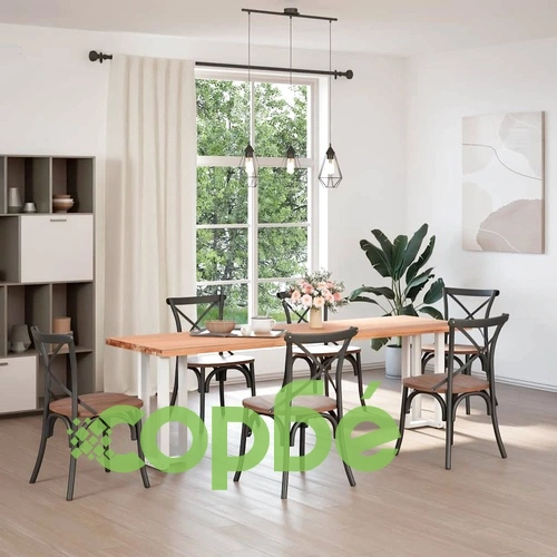 Конзолна маса с 2 броя Т-образни крака от стомана, черни, 25x28x(72-73)см ➤ топ цена ➤ sorbe.bg