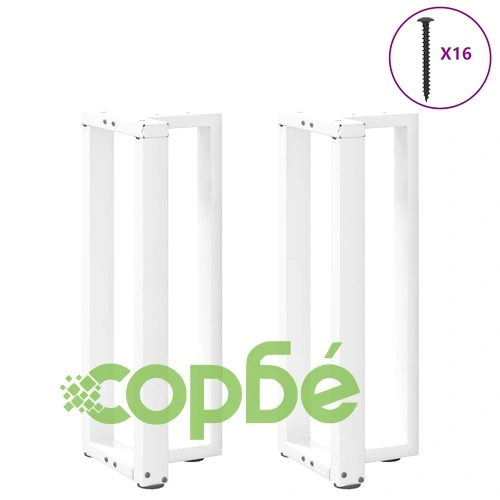 Конзолна маса с 2 броя Т-образни крака от стомана, черни, 25x28x(72-73)см ➤ топ цена ➤ sorbe.bg