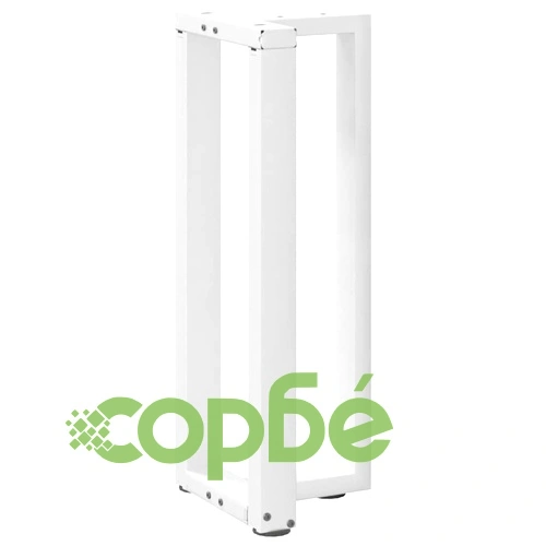 Конзолна маса с 2 броя Т-образни крака от стомана, черни, 25x28x(72-73)см ➤ топ цена ➤ sorbe.bg