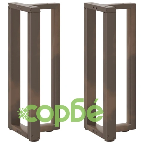Крака за конзолна маса Т-образни 2 бр. стомана 25x28x(72-73) см ➤ топ цена ➤ sorbe.bg