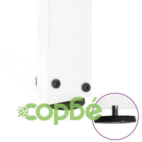 Конзолни крака за маса Т-образна форма 2 бр. Бели 38x25x(72-73) см Стомана ➤ топ цена ➤ sorbe.bg