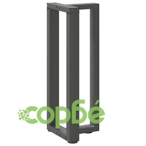 T-образни стоманени крака за конзолна маса, 2 броя, 38x25x(72-73) см, антрацит ➤ топ цена ➤ sorbe.bg