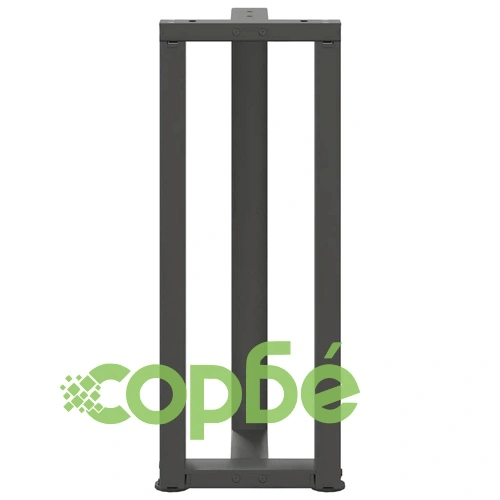 T-образни стоманени крака за конзолна маса, 2 броя, 38x25x(72-73) см, антрацит ➤ топ цена ➤ sorbe.bg