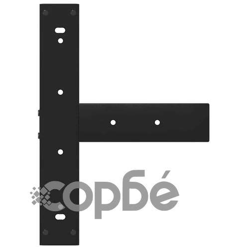 Метални крака за трапезна маса Т-образни 2 бр. черни 50x35x(72-73) см стомана ➤ топ цена ➤ sorbe.bg