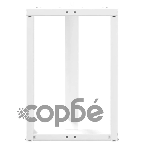 Комплект метални крака за трапезна маса, Т-образни, 2 бр., бели, 50x35x(72-73) см, стомана ➤ топ цена ➤ sorbe.bg