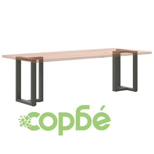 Крака за трапезна маса Т-образни 2 бр Антрацит 50x35x(72-73) см Стомана ➤ топ цена ➤ sorbe.bg