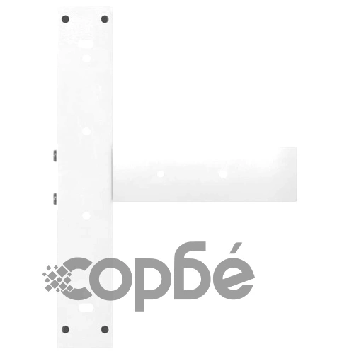 Метални крака за трапезна маса, Т-образни, 2 бр., бели, 60x35x(72-73) см, стомана ➤ топ цена ➤ sorbe.bg