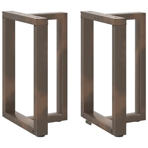 Т-образни крака за маса за хранене - 2 бр., стомана, 60x35x(72-73) см