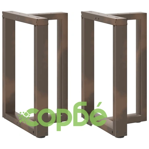 Т-образни крака за маса за хранене - 2 бр., стомана, 60x35x(72-73) см ➤ топ цена ➤ sorbe.bg