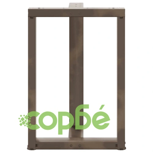 Т-образни крака за маса за хранене - 2 бр., стомана, 60x35x(72-73) см ➤ топ цена ➤ sorbe.bg