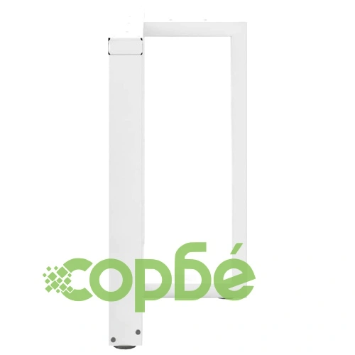 Крака за трапезна маса тип Тройка 2 бр. бели 70x35x(72-73) см стоманени ➤ топ цена ➤ sorbe.bg