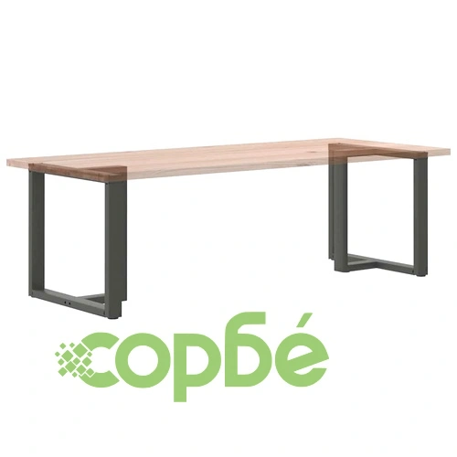 Крака за трапезна маса Т-образни 2 бр Антрацит 70x35x(72-73) см Стомана ➤ топ цена ➤ sorbe.bg