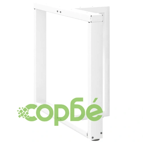 Метални крака за трапезна маса Т-образни 2 бр. 80x35x(72-73) см стомана бели ➤ топ цена ➤ sorbe.bg