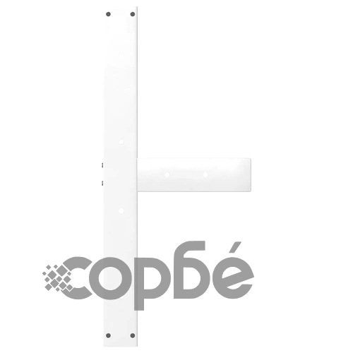 Метални крака за трапезна маса Т-образни 2 бр. 80x35x(72-73) см стомана бели ➤ топ цена ➤ sorbe.bg