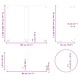 Т-образни крака за трапезна маса 2 бр, Антрацит, 80x35x(72-73) см, Стомана