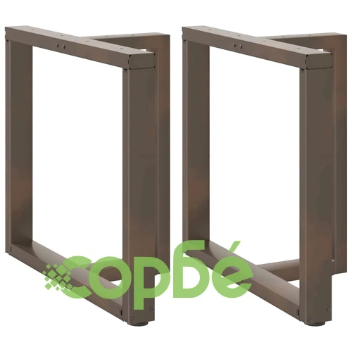 Т-образни крака за маса от стомана - комплект 2 бр, 80x35x(72-73) см ➤ топ цена ➤ sorbe.bg