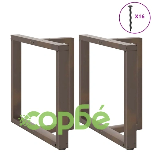 Т-образни крака за маса от стомана - комплект 2 бр, 80x35x(72-73) см ➤ топ цена ➤ sorbe.bg