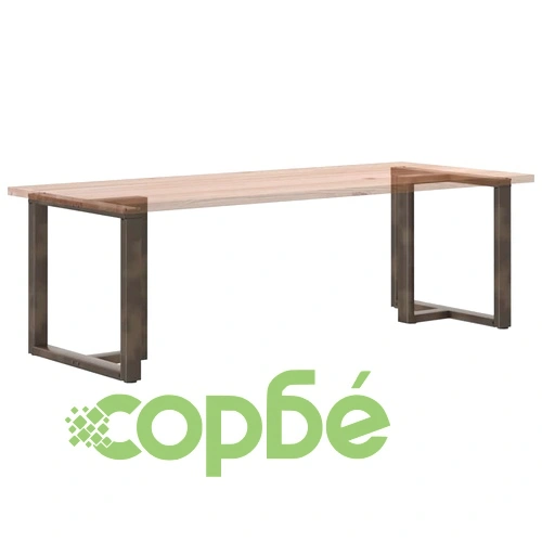 Т-образни крака за маса от стомана - комплект 2 бр, 80x35x(72-73) см ➤ топ цена ➤ sorbe.bg