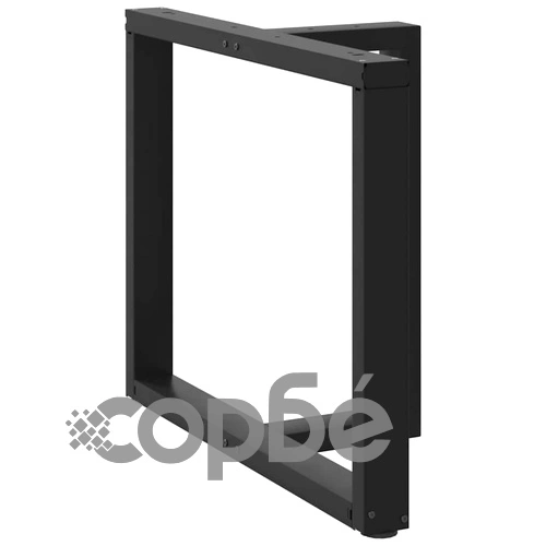 Метални крака за трапезна маса Т-образни 2 бр. черни 90x35x(72-73) см стомана ➤ топ цена ➤ sorbe.bg