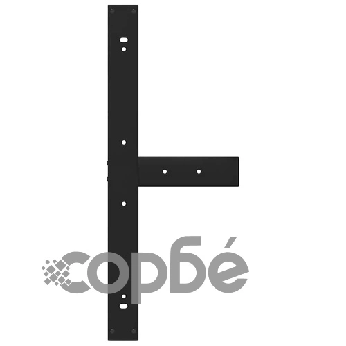 Метални крака за трапезна маса Т-образни 2 бр. черни 90x35x(72-73) см стомана ➤ топ цена ➤ sorbe.bg