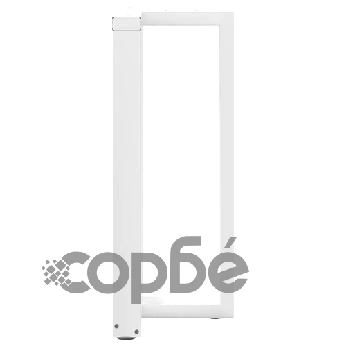 Крака за бар маса Т-образни 2 бр. бели 40x35x(90-91) см стомана ➤ топ цена ➤ sorbe.bg