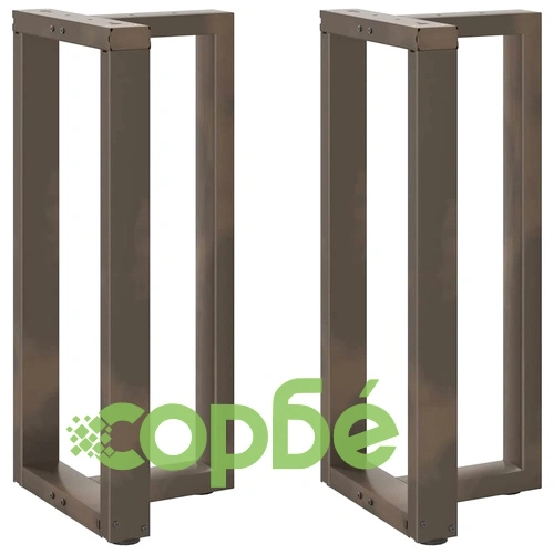 Т-образни Крака за Бар Маса - 2 бр. от Прахово Боядисана Стомана, 40x35x(90-91) см ➤ топ цена ➤ sorbe.bg