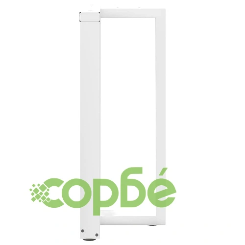 Крака за бар маса с Т-образна форма 2 бр. 50x35x(90-91) см Бели Стоманени ➤ топ цена ➤ sorbe.bg