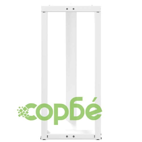 Крака за бар маса с Т-образна форма 2 бр. 50x35x(90-91) см Бели Стоманени ➤ топ цена ➤ sorbe.bg