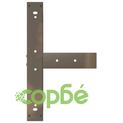 Т-образни крака за бар маса от естествена стомана, 2 бр., 60x35x(90-91) см ➤ топ цена ➤ sorbe.bg