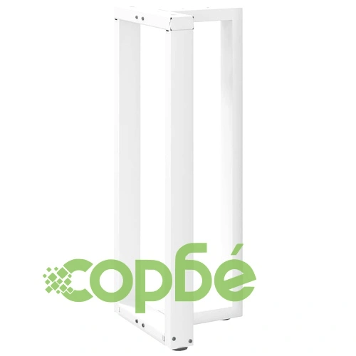 Крака за бар маса Т-образни 2 бр. бели 40x35x(100-101) см стомана ➤ топ цена ➤ sorbe.bg