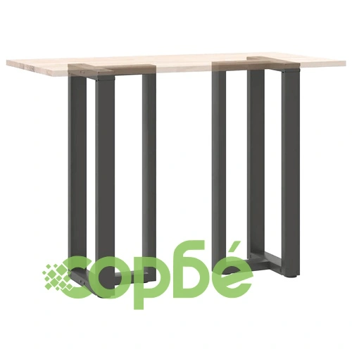 Крака за бар маса Т-образни 2 бр. Антрацит 40x35x(100-101) см Стомана ➤ топ цена ➤ sorbe.bg