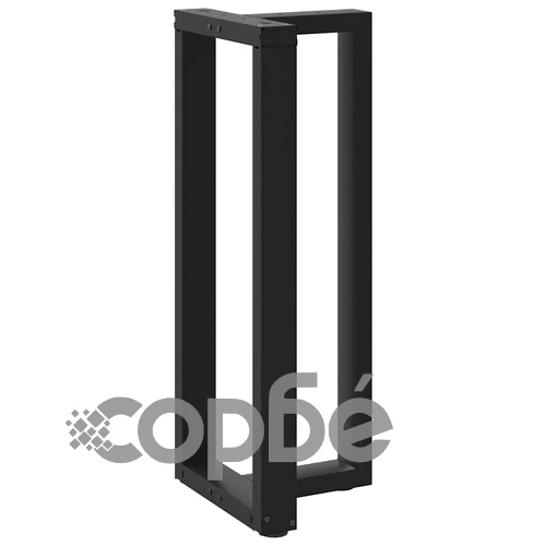 Крака за бар маса Т-образни 2 бр. черни 50x35x(100-101) см стомана ➤ топ цена ➤ sorbe.bg