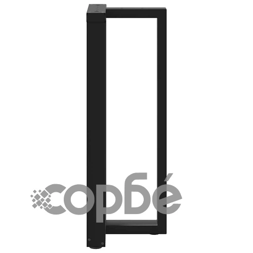 Крака за бар маса Т-образни 2 бр. черни 50x35x(100-101) см стомана ➤ топ цена ➤ sorbe.bg