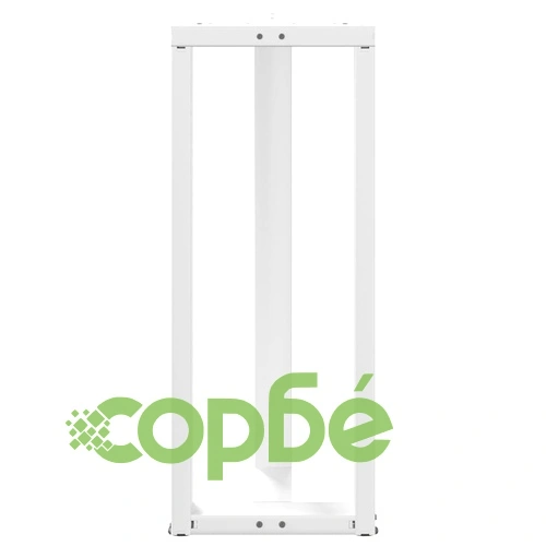 Крака за бар маса Т-образни 2 бр. бели 50x35x(100-101) см стоманени ➤ топ цена ➤ sorbe.bg