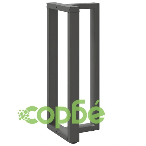 Крака за бар маса с Т-образна форма 2 бр Антрацит 50x35x(100-101) см Стомана ➤ топ цена ➤ sorbe.bg