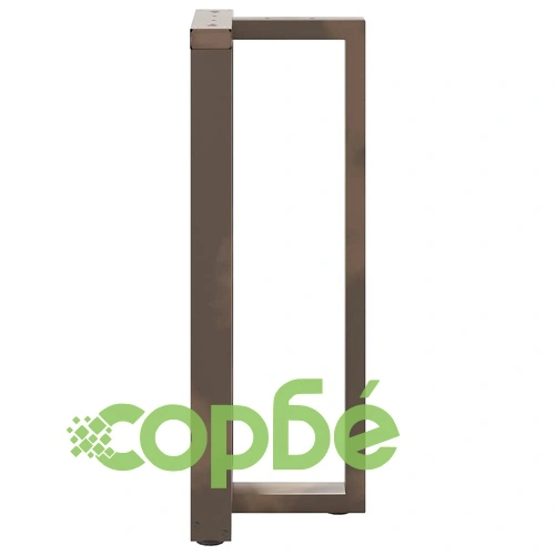 Т-образни Крака за Бар Маса - 2 бр. Стоманени, Естествен Цвят, 50x35x(100-101) см ➤ топ цена ➤ sorbe.bg