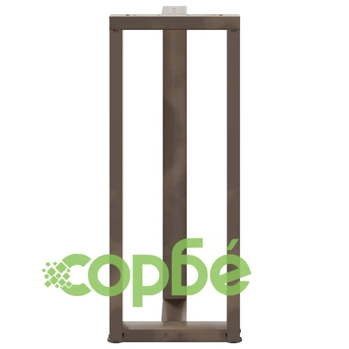 Т-образни Крака за Бар Маса - 2 бр. Стоманени, Естествен Цвят, 50x35x(100-101) см ➤ топ цена ➤ sorbe.bg