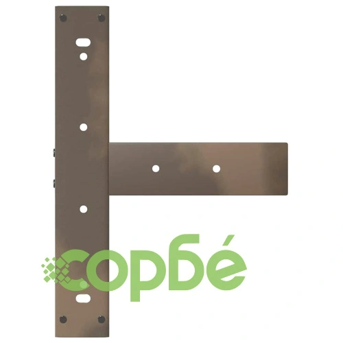 Т-образни Крака за Бар Маса - 2 бр. Стоманени, Естествен Цвят, 50x35x(100-101) см ➤ топ цена ➤ sorbe.bg