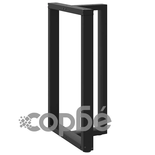 Крака за бар маса Т-образни 2 бр. черни 60x35x(100-101) см стомана ➤ топ цена ➤ sorbe.bg
