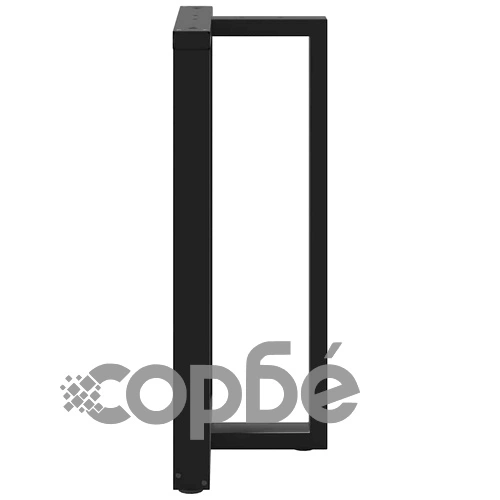 Крака за бар маса Т-образни 2 бр. черни 60x35x(100-101) см стомана ➤ топ цена ➤ sorbe.bg