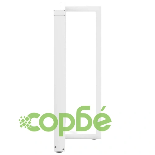 Крака за бар маса Т-образни 2 бр. бели 60x35x(100-101) см стомана ➤ топ цена ➤ sorbe.bg