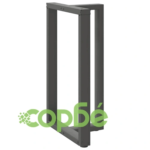 Крака за бар маса с Т-образна форма 2 бр Антрацит 60x35x(100-101) см Стомана ➤ топ цена ➤ sorbe.bg