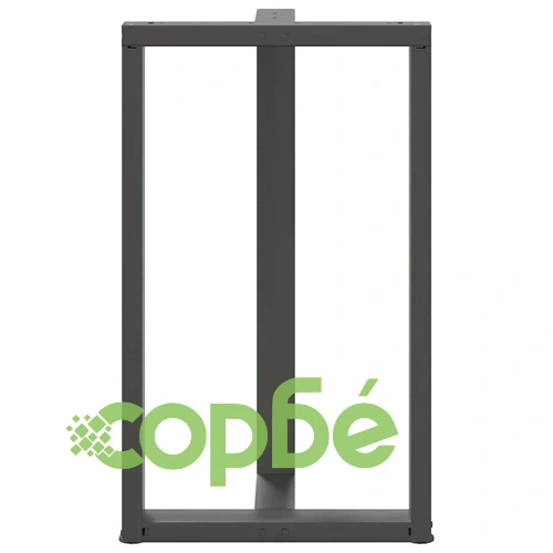 Крака за бар маса с Т-образна форма 2 бр Антрацит 60x35x(100-101) см Стомана ➤ топ цена ➤ sorbe.bg