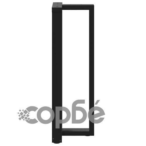 Крака за бар маса Т-образни 2 бр. черни 40x35x(110-111) см стоманени ➤ топ цена ➤ sorbe.bg