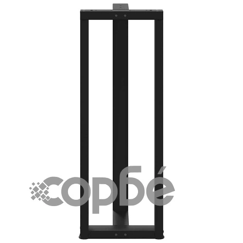 Крака за бар маса Т-образни 2 бр. черни 40x35x(110-111) см стоманени ➤ топ цена ➤ sorbe.bg