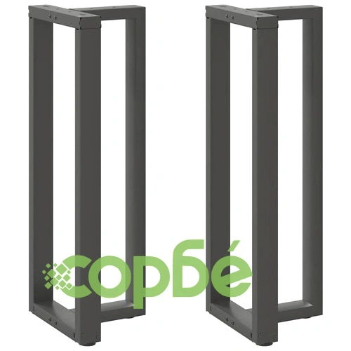 Крака за бар маса Т-образни 2 бр. Антрацит 40x35x(110-111) см Стомана ➤ топ цена ➤ sorbe.bg