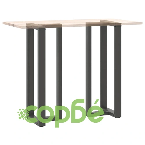 Крака за бар маса Т-образни 2 бр. Антрацит 40x35x(110-111) см Стомана ➤ топ цена ➤ sorbe.bg