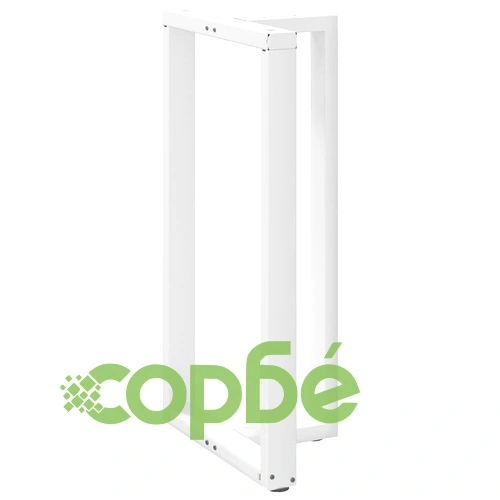 Крака за бар маса Т-образни 2 бр. бели 60x35x(110-111) см стомана ➤ топ цена ➤ sorbe.bg