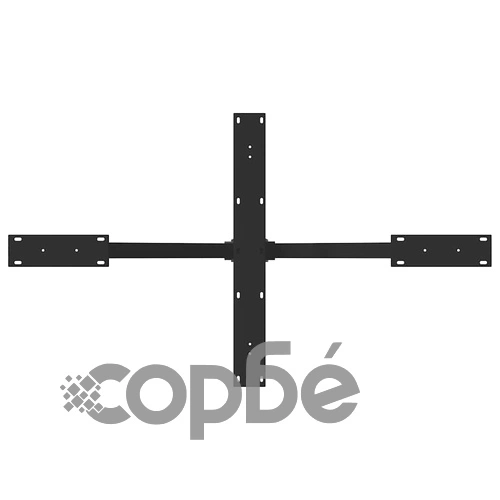 Метална основа за маса тип Паяк 120x68x(72-73) см - Черна стоманена конструкция ➤ топ цена ➤ sorbe.bg