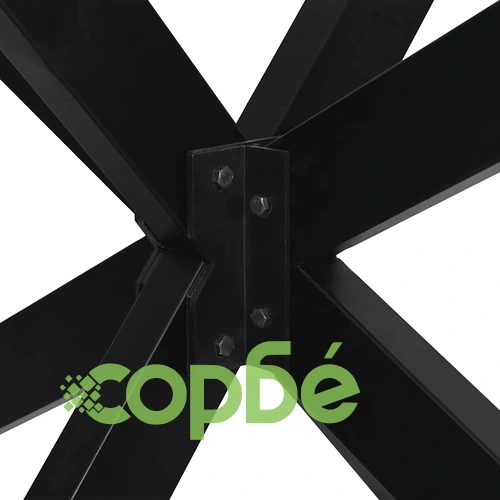 Метална основа за маса тип Паяк 120x68x(72-73) см - Черна стоманена конструкция ➤ топ цена ➤ sorbe.bg